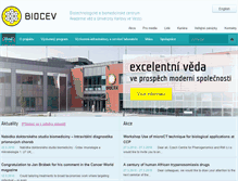 Tablet Screenshot of biocev.eu